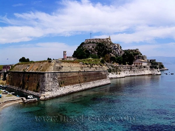 Corfu Old Fortress in Corfu Island
