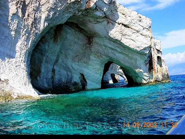 Blue Caves in Zakinthos Island Greece